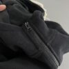 IMG_20261030_14801 Ruibang Apparel black fleece hoodie close up, zipper and soft double-sided fleece fabric